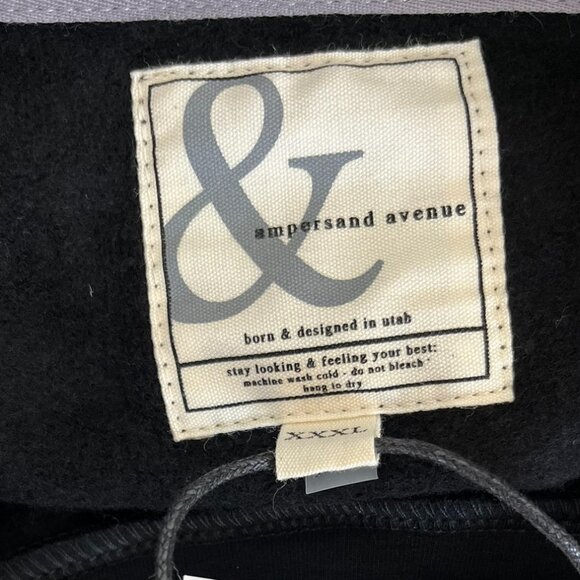 Ampersand Avenue Plus-Size Black Side Zip Pullover Sweatshirt Sz 3XL - Picture 6 of 11